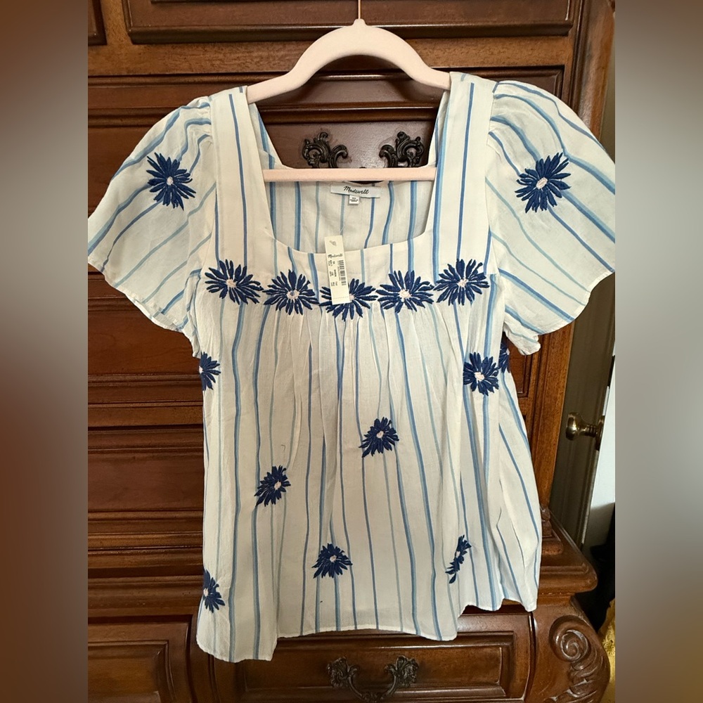 Madewell Square Neck Top Size XS NWT